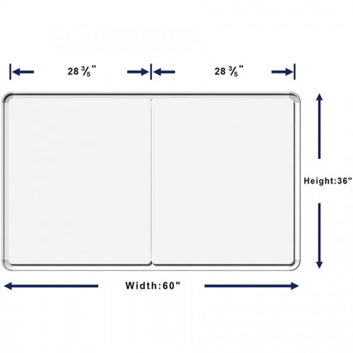Lorell Mounting Frame for Whiteboard - Silver (18321)