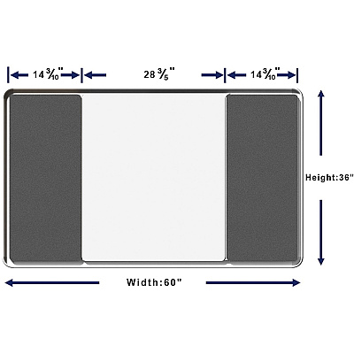 Lorell Mounting Frame for Whiteboard - Silver (LLR18321)