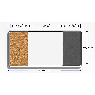 Lorell Mounting Frame for Whiteboard - Silver (LLR18322)