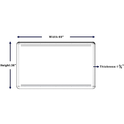 Lorell Mounting Frame for Whiteboard - Silver (LLR18322)