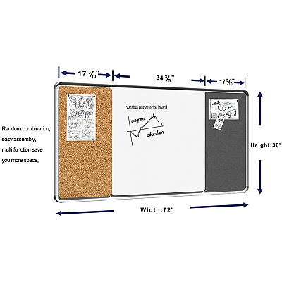 Lorell Mounting Frame for Whiteboard - Silver (LLR18322)