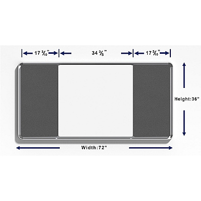 Lorell Mounting Frame for Whiteboard - Silver (LLR18322)