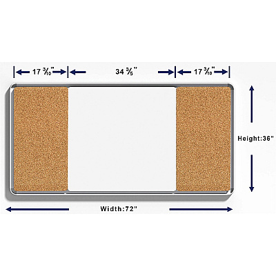 Lorell Mounting Frame for Whiteboard - Silver (LLR18322)