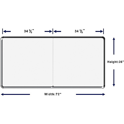 Lorell Mounting Frame for Whiteboard - Silver (LLR18322)