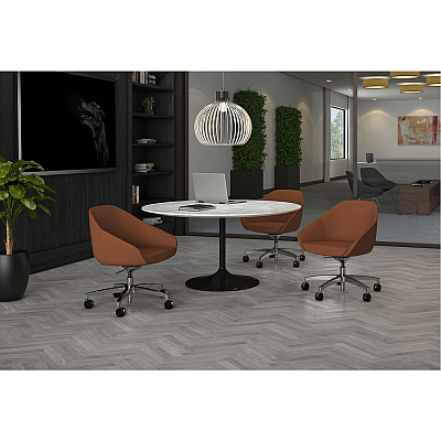 9 to 5 Seating Jax Lounge 5-Star Base Side Chair (9254R2PON)