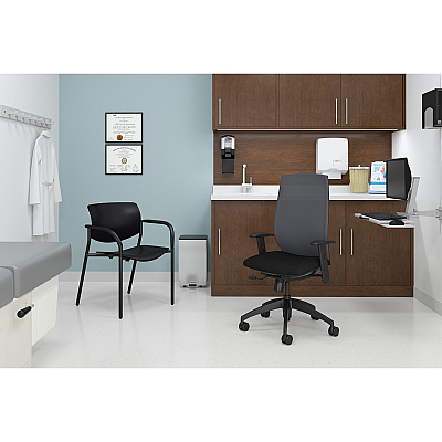9 to 5 Seating Shuttle Armless Stack Chair w/ Glides (1210A00SFP19)