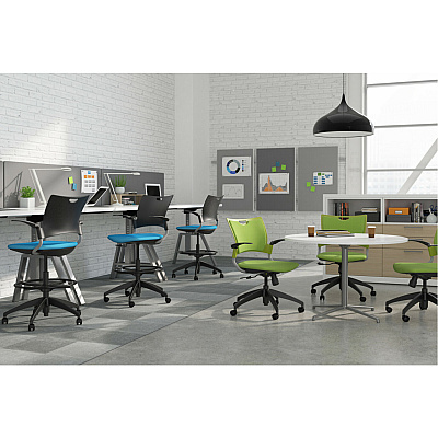 9 to 5 Seating Bella Fixed Arms Mobile Stack Chair (1315A12BFP19)
