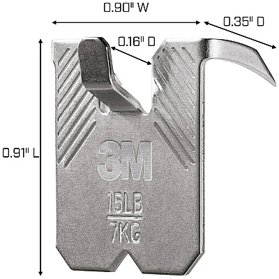 3M CLAW Drywall Picture Hanger (MMM3PHKITM10ES)