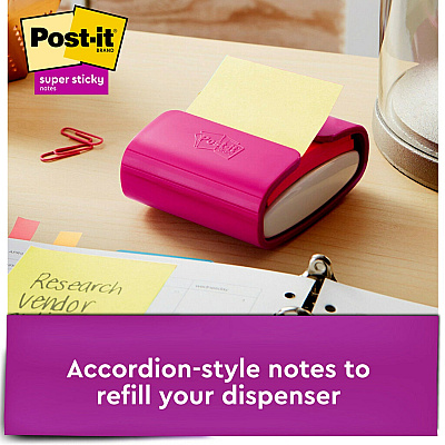 Post-it Super Sticky Dispenser Notes - Canary Yellow (MMMR33018SSCYCP)