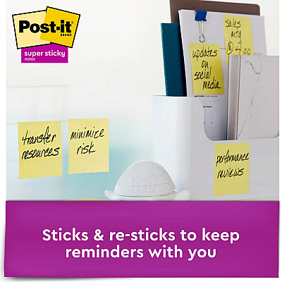 Post-it Super Sticky Dispenser Notes - Canary Yellow (MMMR33018SSCYCP)