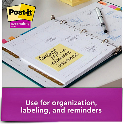 Post-it Super Sticky Dispenser Notes - Canary Yellow (MMMR33018SSCYCP)