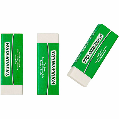 Ticonderoga White Erasers (DIXX38004)