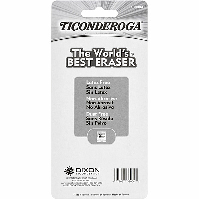 Ticonderoga White Erasers (DIXX38004)