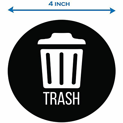 HLS Commercial Refuse Bin Icon Sticker (HLSKERTRASH3)