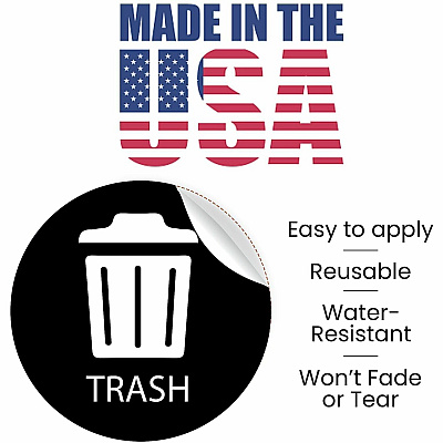 HLS Commercial Refuse Bin Icon Sticker (HLSKERTRASH3)