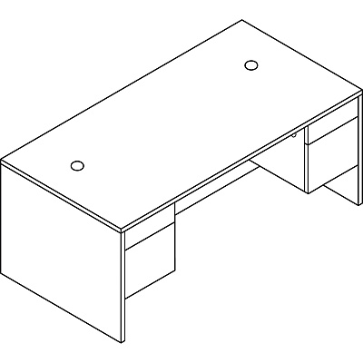HON 10500 H10593 Pedestal Desk (HON10593LS1)