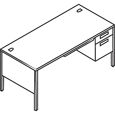 HON Metro Classic HP3265R Pedestal Desk (HONP3265RMOP)