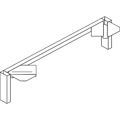 HON Mod HLPLSL30 Credenza Support Leg (HONLPLSL30BLK)