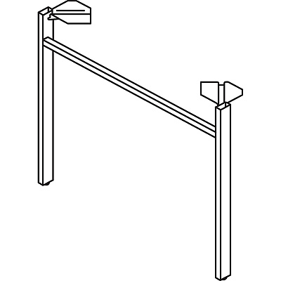 HON Mod HLPLLEG30U Worksurface U-Leg (HONLPLLEG30USVR)