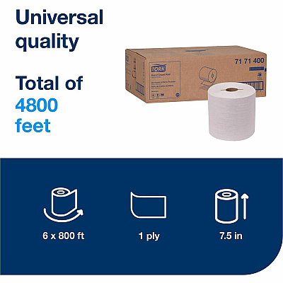 TORK Hand Towel Roll Natural White H71 (TRK7171400)