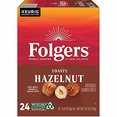 Folgers K-Cup Toasty Hazelnut Coffee (GMT7463)