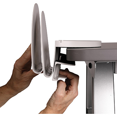 deflecto Standing Desk Desk File Organizer Grey (DEF400003)