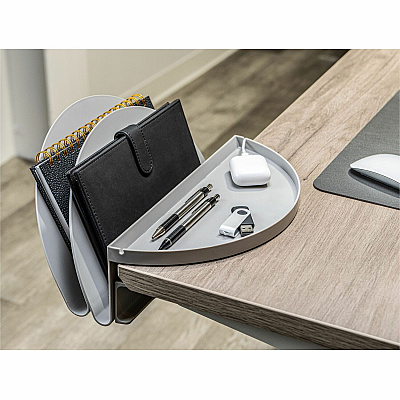 deflecto Standing Desk Desk File Organizer Grey (DEF400003)