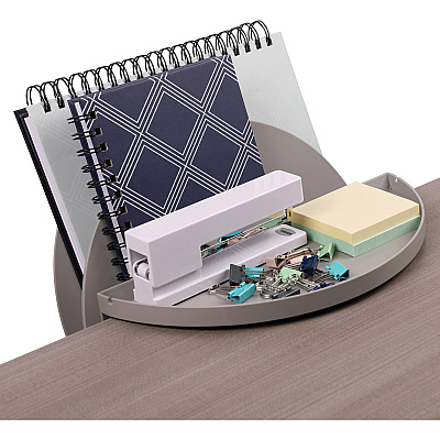 deflecto Standing Desk Desk File Organizer Grey (DEF400003)