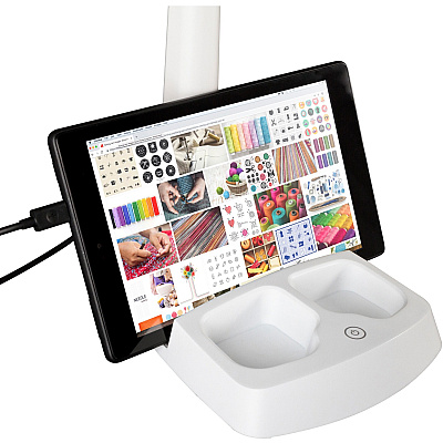 OttLite LED Desk Lamp with Charging Station (CSA77WGCSHPR)