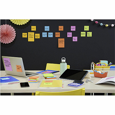 Post-it Super Sticky Notes - Energy Boost Color Collection (MMM66024SSAUCP)