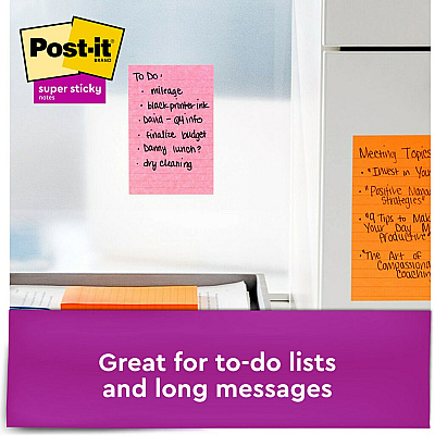 Post-it Super Sticky Notes - Supernova Neons Color Collection (MMM66024SSMIACP)