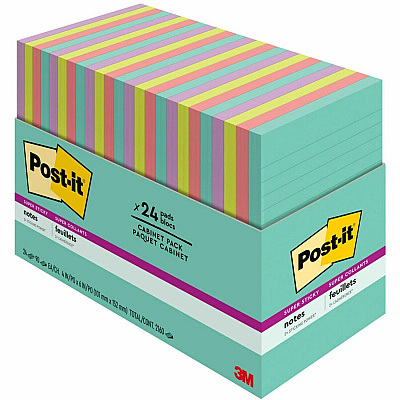 Post-it Super Sticky Notes - Supernova Neons Color Collection (MMM66024SSMIACP)