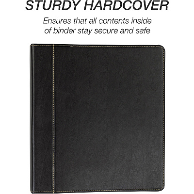 Samsill Contrast Stitch Leather Ring Binder (SAM15710)