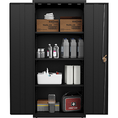 Lorell Fortress Series Slimline Storage Cabinet (LLR69830BK)