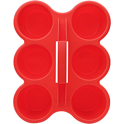deflecto Antimicrobial Kids 6 Cup Caddy (DEF39509RED)