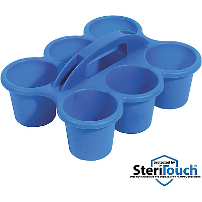 deflecto Antimicrobial Kids 6 Cup Caddy (DEF39509BLU)