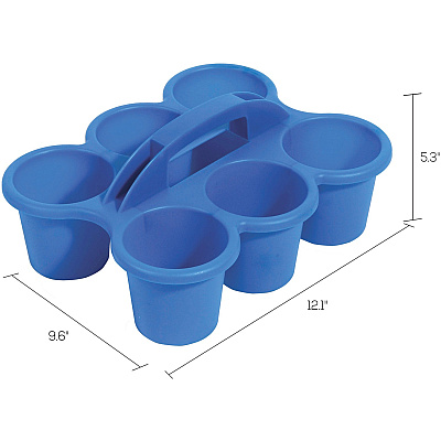 deflecto Antimicrobial Kids 6 Cup Caddy (DEF39509BLU)