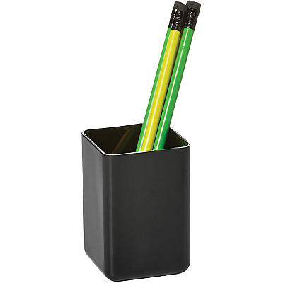 deflecto Antimicrobial Pencil Cup Black (DEF63908)