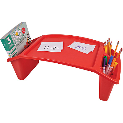 deflecto Antimicrobial Kids Lap Tray (DEF39502RED)