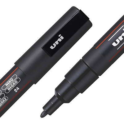 Uni Posca PC-3M Paint Markers (UBCPC3MBLACK)