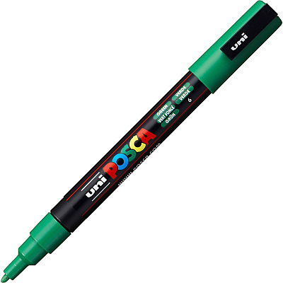 Uni Posca PC-3M Paint Markers (UBCPC3MGREEN)
