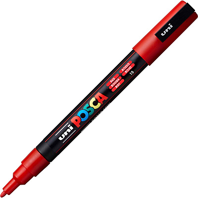 Uni Posca PC-3M Paint Markers (UBCPC3MRED)