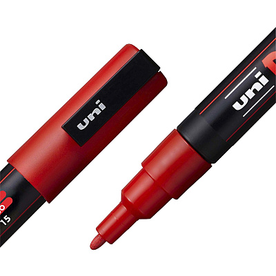 Uni Posca PC-3M Paint Markers (UBCPC3MRED)
