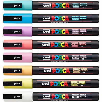 Uni Posca PC-3M Paint Markers (UBCPC3M8C)