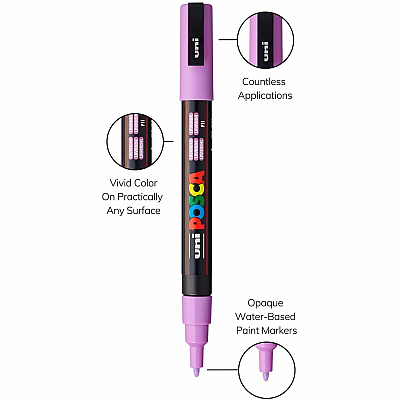 Uni Posca PC-3M Paint Markers (UBCPC3M8C)