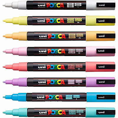 Uni Posca PC-3M Paint Markers (UBCPC3M8C)