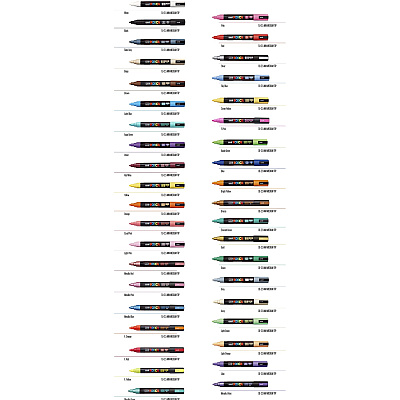 Uni Posca PC-5M Paint Markers (UBCPC5M16C)