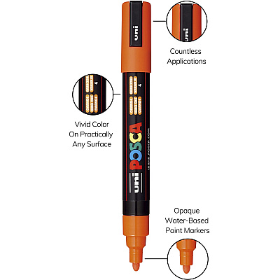 Uni Posca PC-5M Paint Markers (UBCPC5M16C)