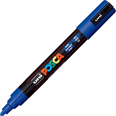 Uni Posca PC-5M Paint Markers (UBCPC5MBLUE)
