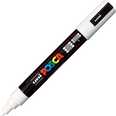 Uni Posca PC-5M Paint Markers (UBCPC5MWHITE)
